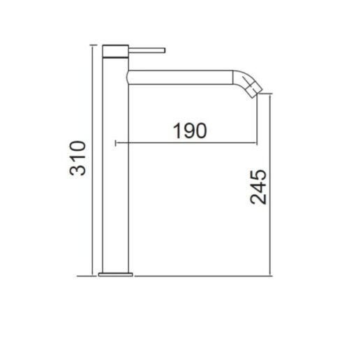 Μπαταρία Νιπτήρος 6113-411 COSMO 316L CORA  (10 Άτοκες Δόσεις) - Image 2