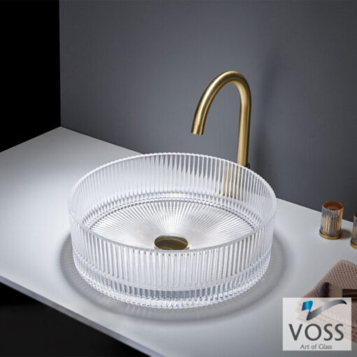 Νιπτήρας Γυάλινος RING-S Φ40εκ. VL1040-000 VOSS GLASS CLEAR (10 Άτοκες Δόσεις)